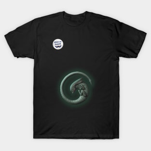 Alien on Board - Cool - badge variant T-Shirt